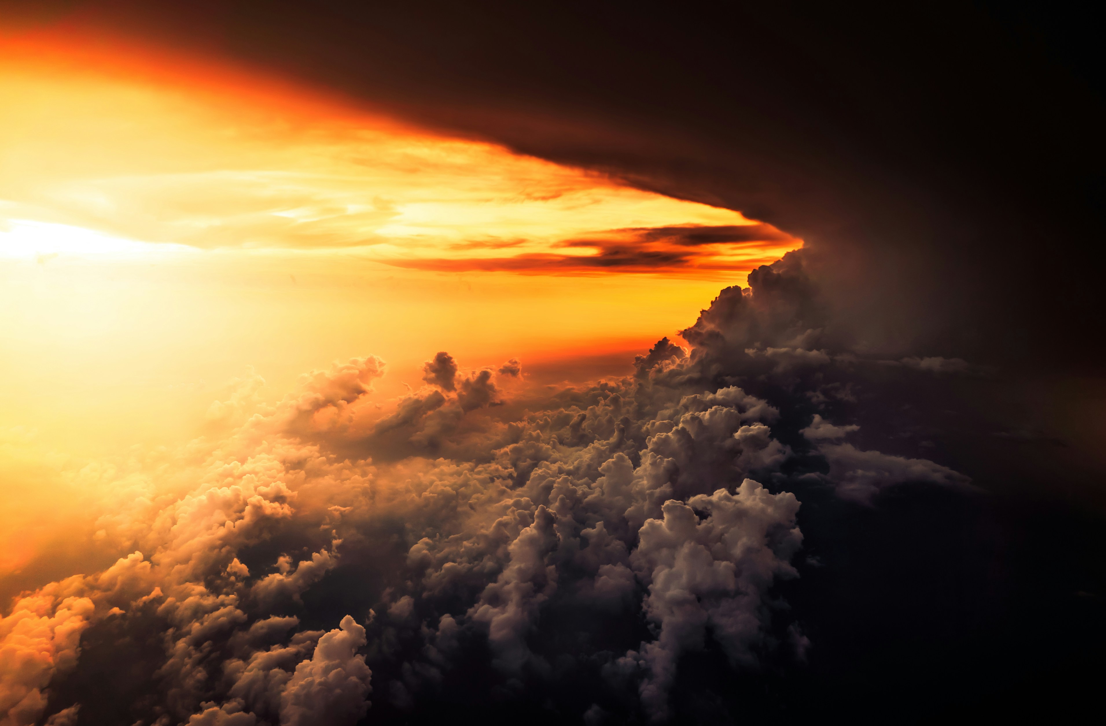 Sunset Above Sea of Clouds