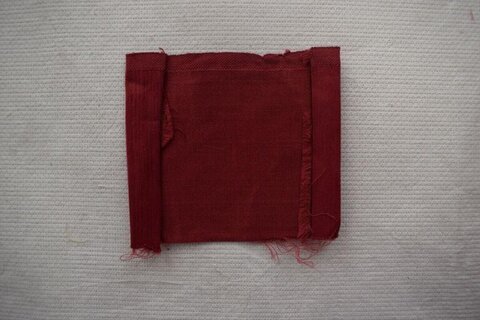 Folded Red Fabric Sample