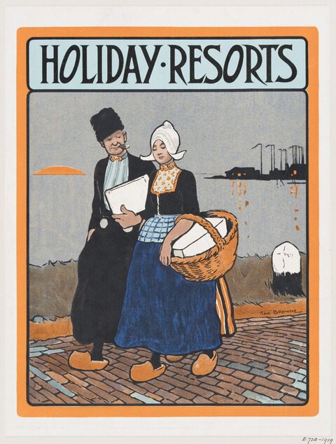 Vintage Holiday Resorts Travel Poster