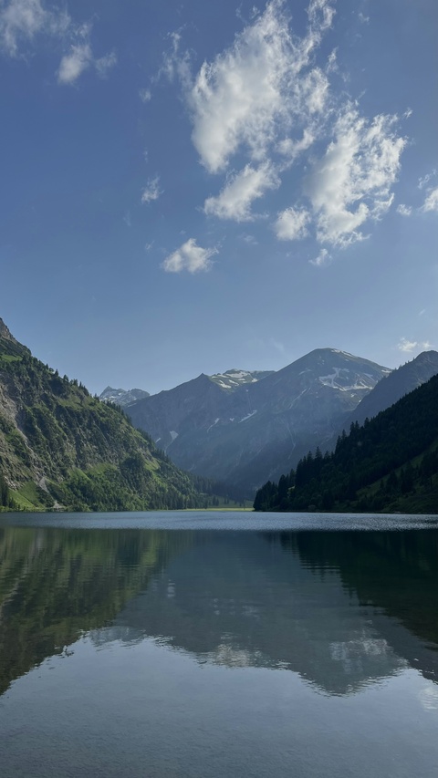 Alpine Mountain Lake Reflection