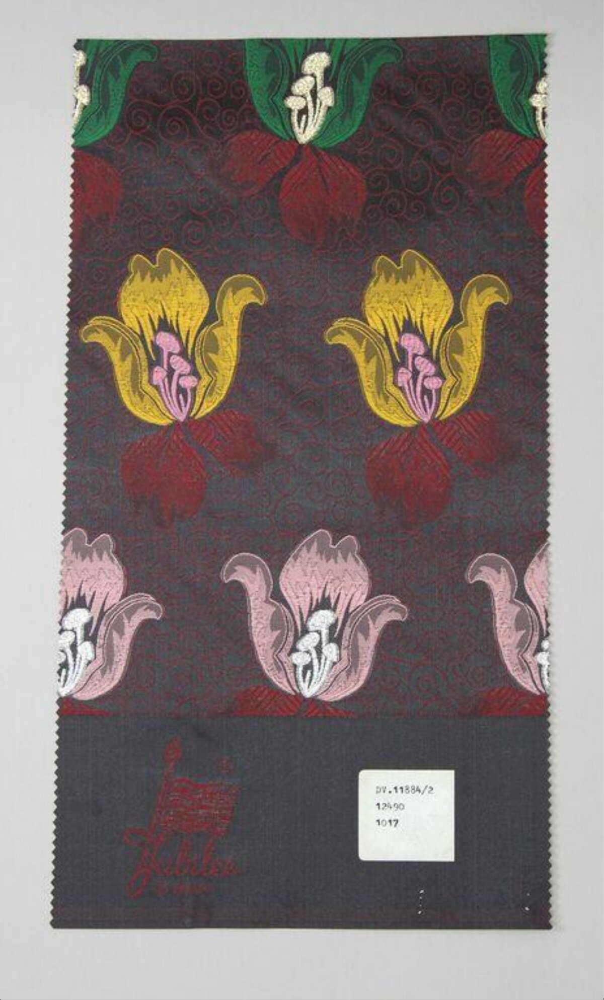 Floral Pattern Fabric Swatch