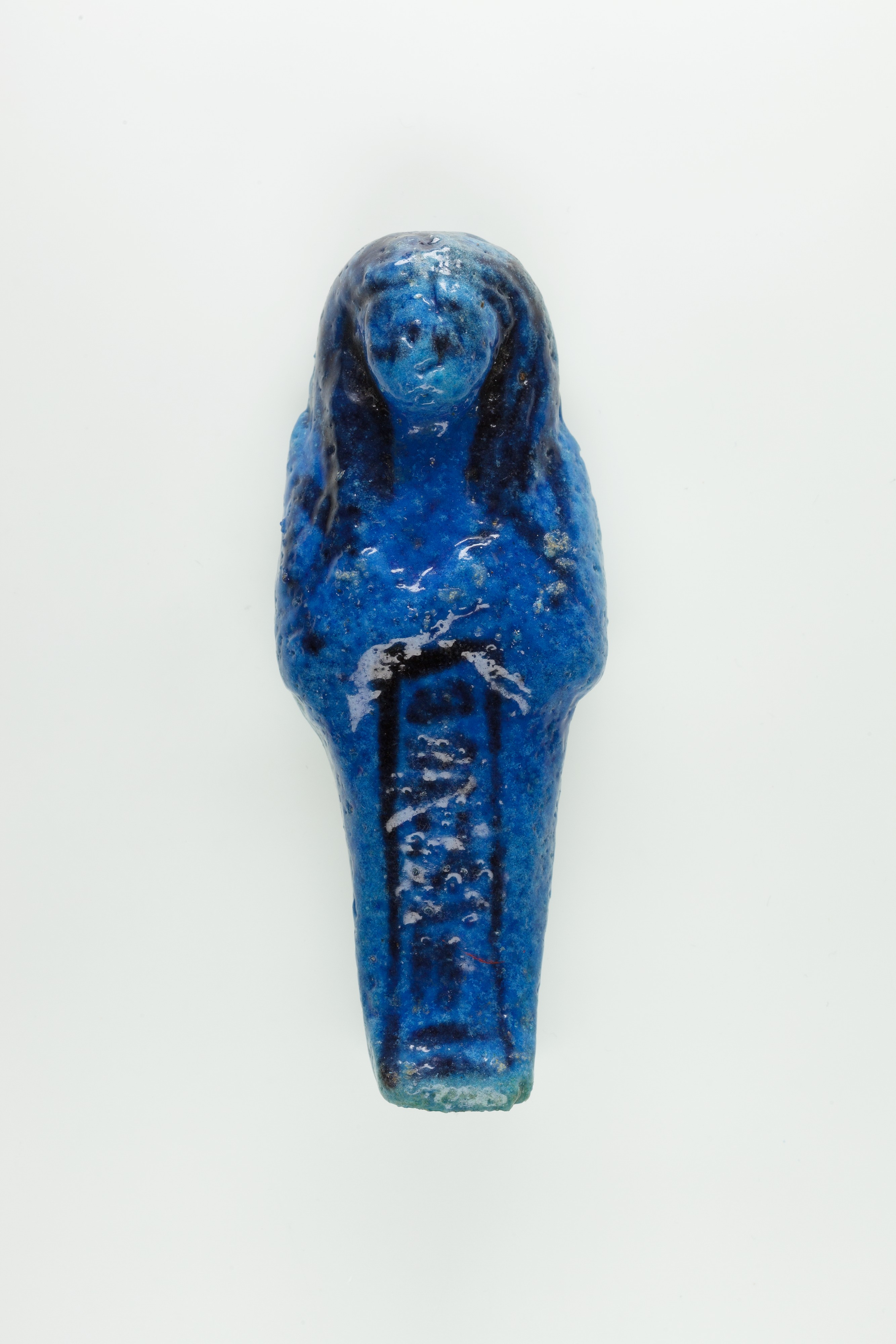 Ancient Egyptian Blue Shabti Figurine