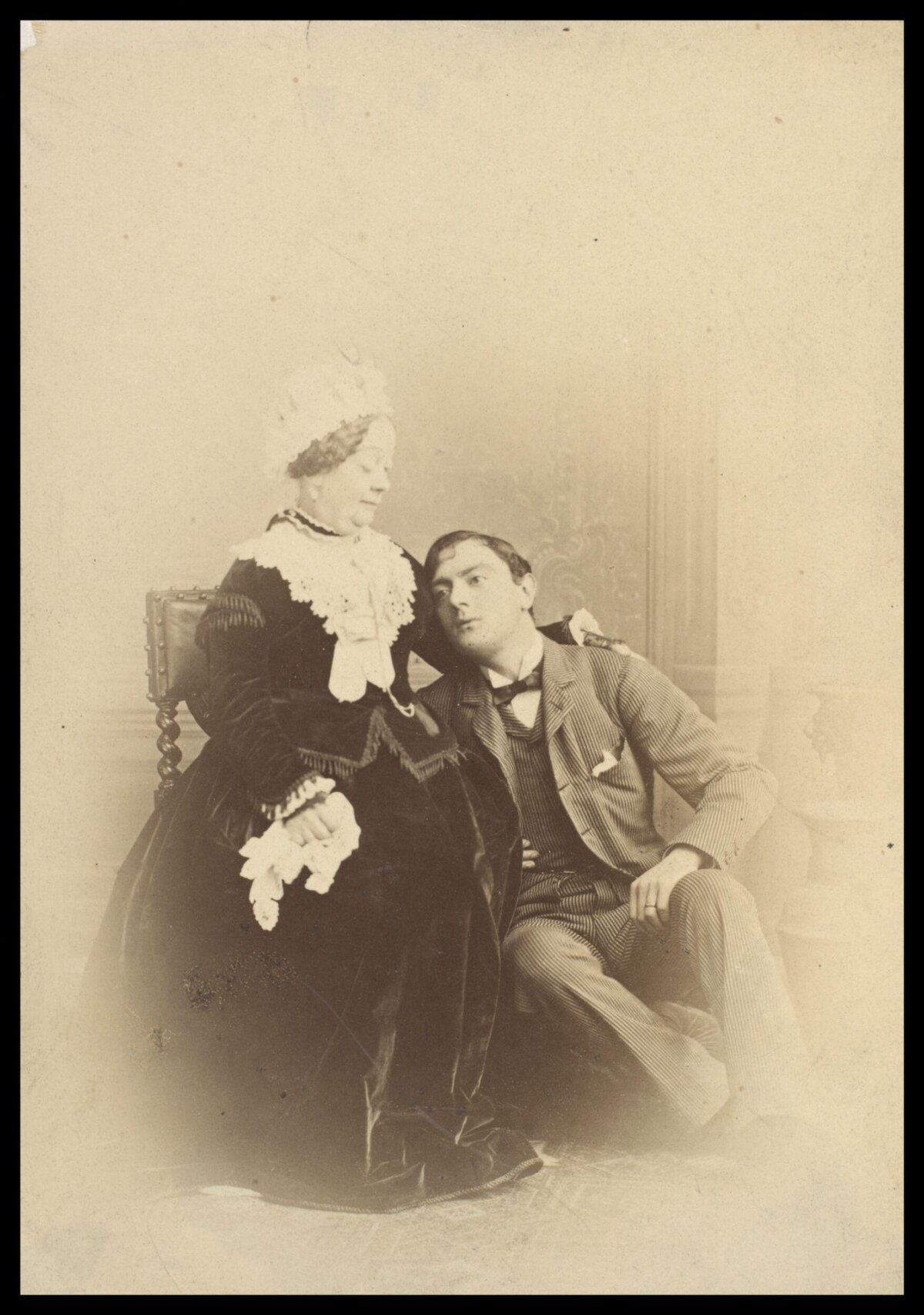Vintage Studio Portrait of Woman and Man
