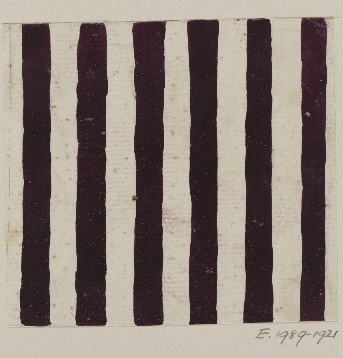 Deep Purple Vertical Stripe Textile Sample