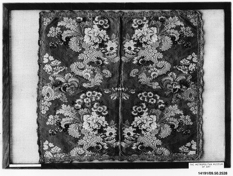 Framed Floral Textile