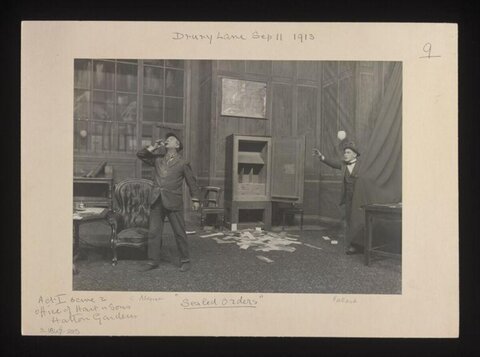1913 Sealed Orders Theatre Production Photo