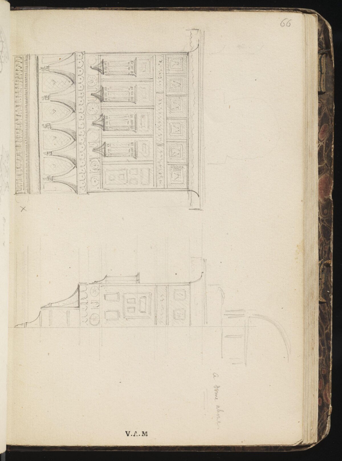Two Architectural Facade Sketches