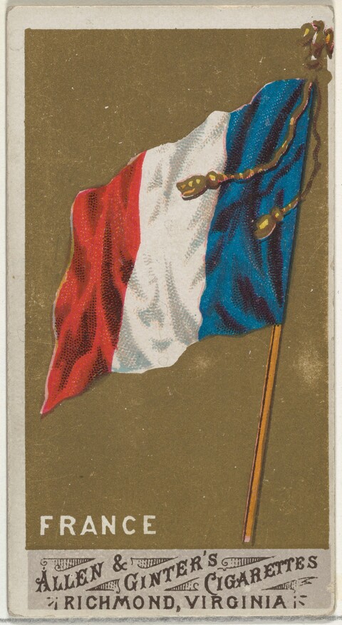 Vintage France Flag Cigarette Card