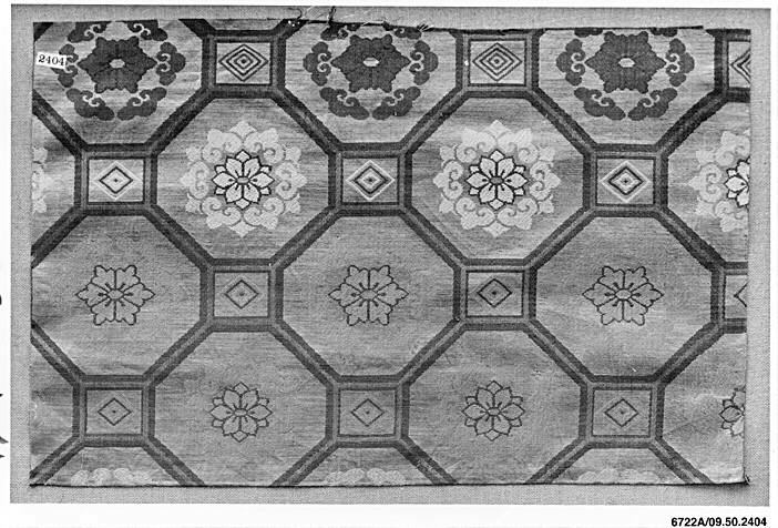 Traditional Floral Geometric Textile Pattern