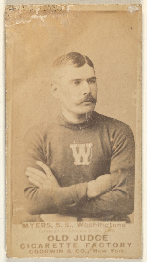 Vintage Old Judge Baseball Cigarette Card