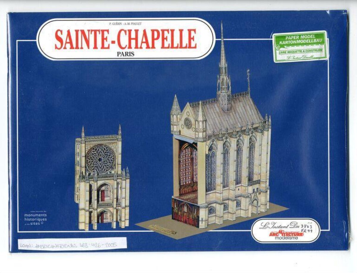 Sainte-Chapelle Paris Paper Model Kit