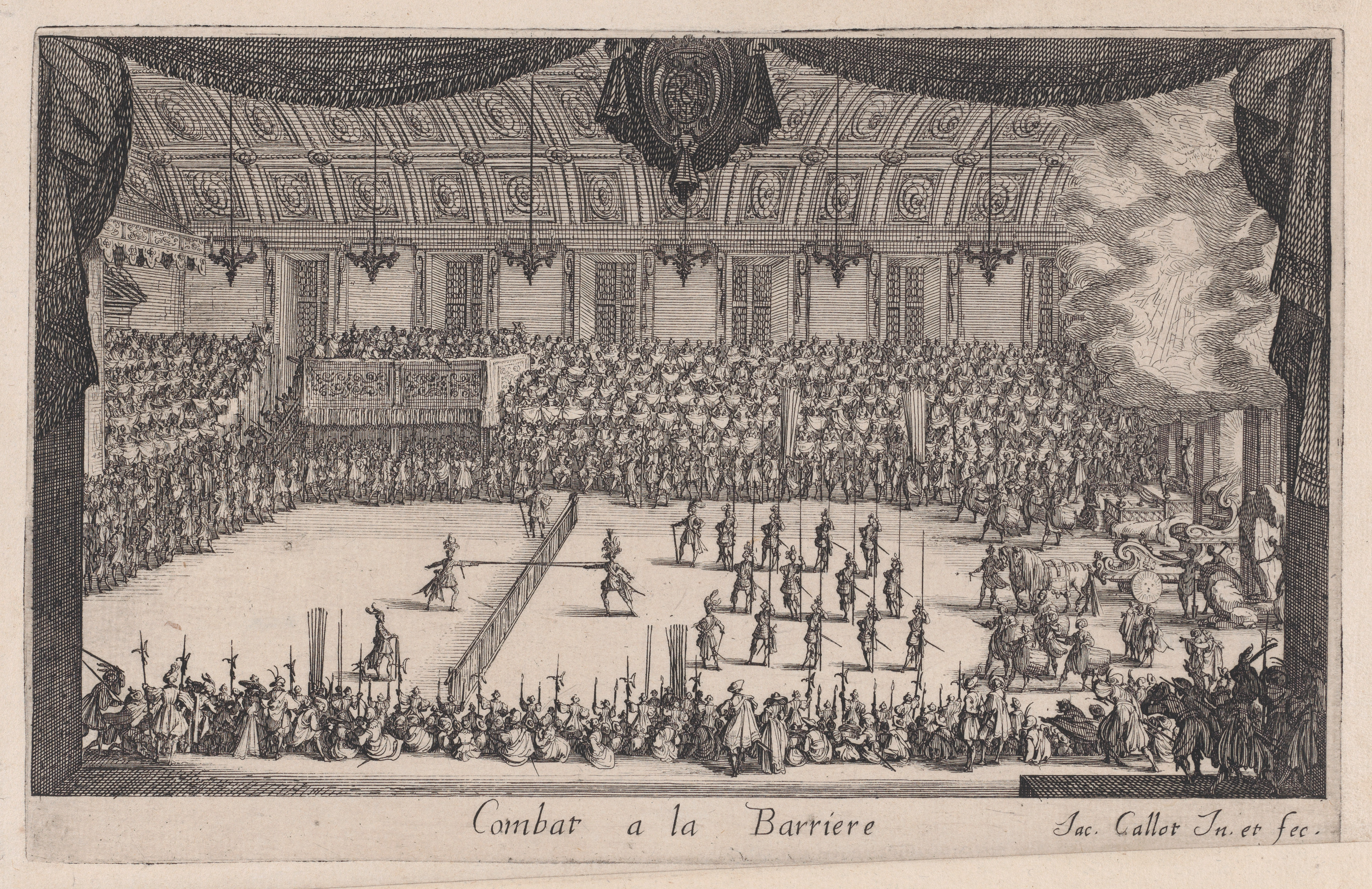 Combat at the Barrier Etching