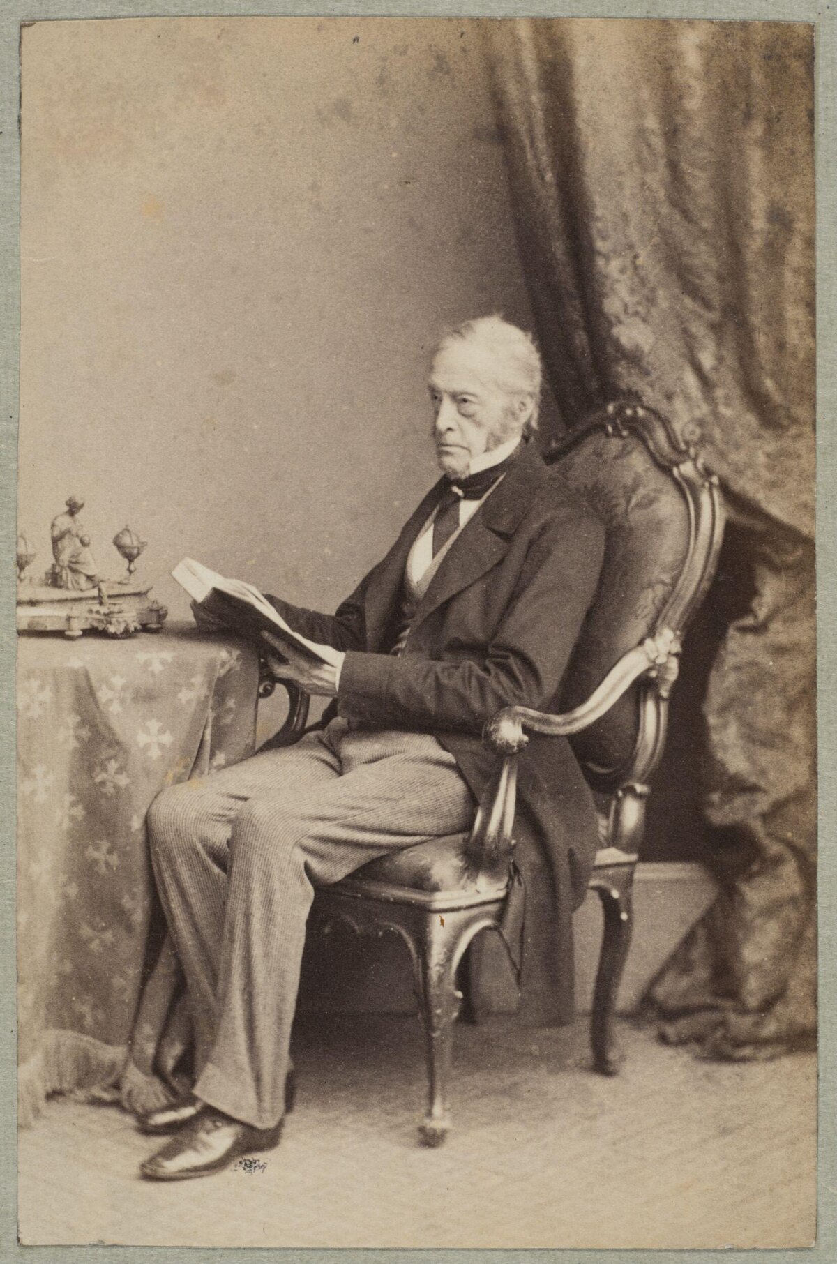 Elderly Gentleman Reading Portrait