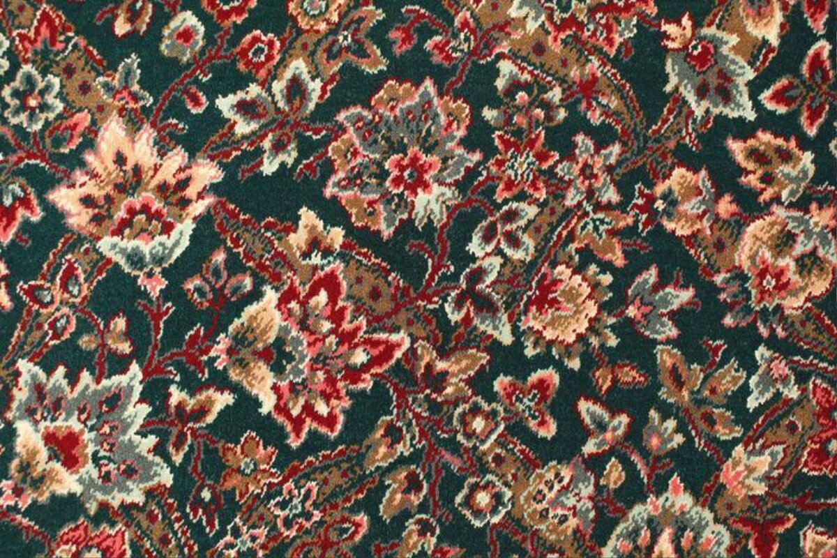 Vintage Floral Patterned Rug