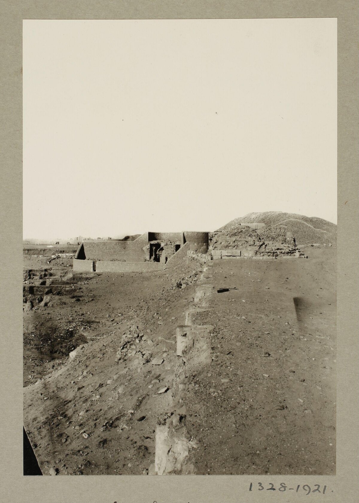 Old Photo of Archaeological Excavation Ruins