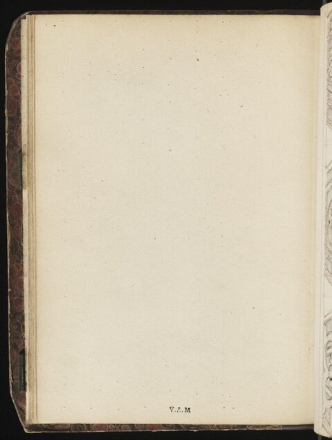 Blank Page of an Antique Sketchbook
