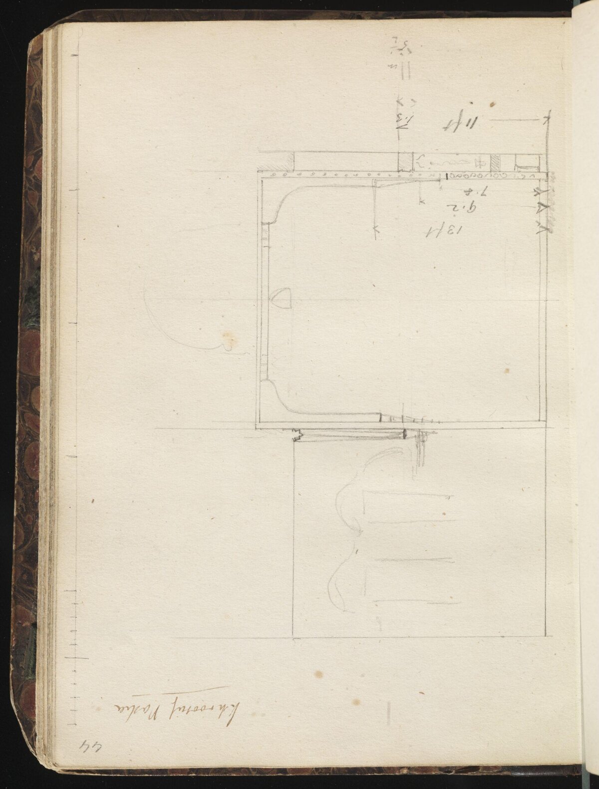 Hand-drawn Architectural Floor Plan