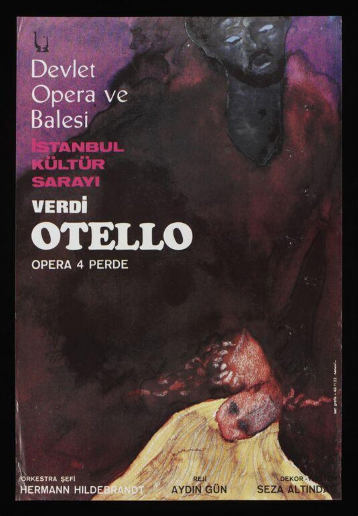 Verdi Otello Opera Performance Poster