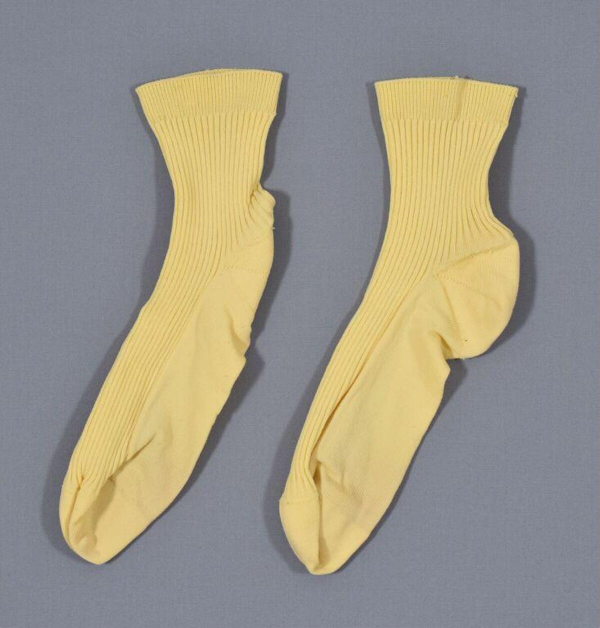 Pair of Pale Yellow Socks