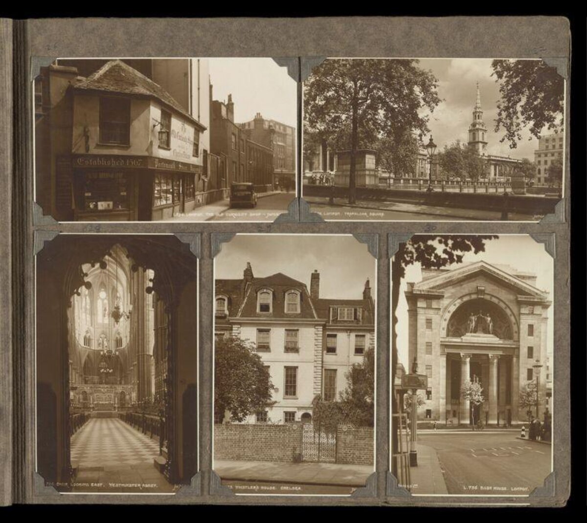 Vintage London Views Album Page