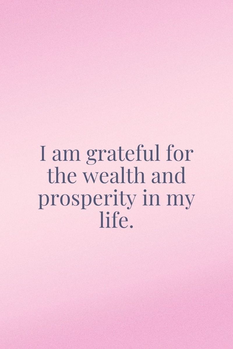 Gratitude Affirmation for Wealth and Prosperity