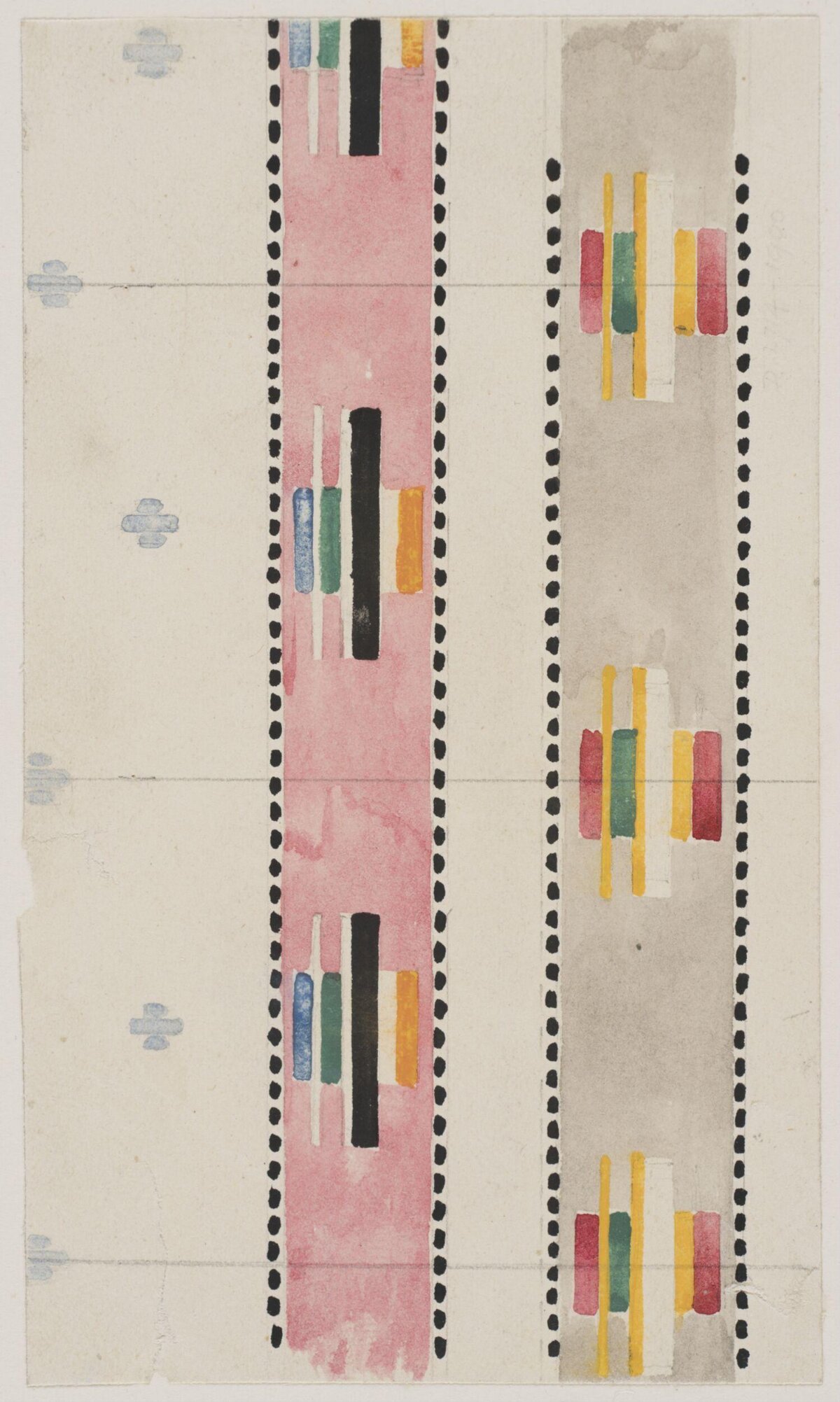 Abstract Vertical Stripe Textile Design