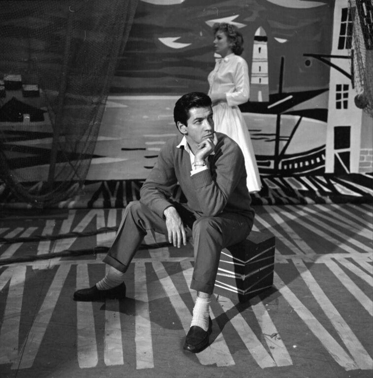 Vintage Theatrical Stage Scene