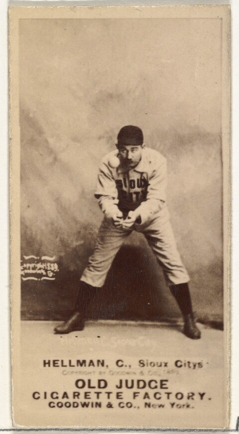 Vintage Old Judge Cigarette Baseball Card