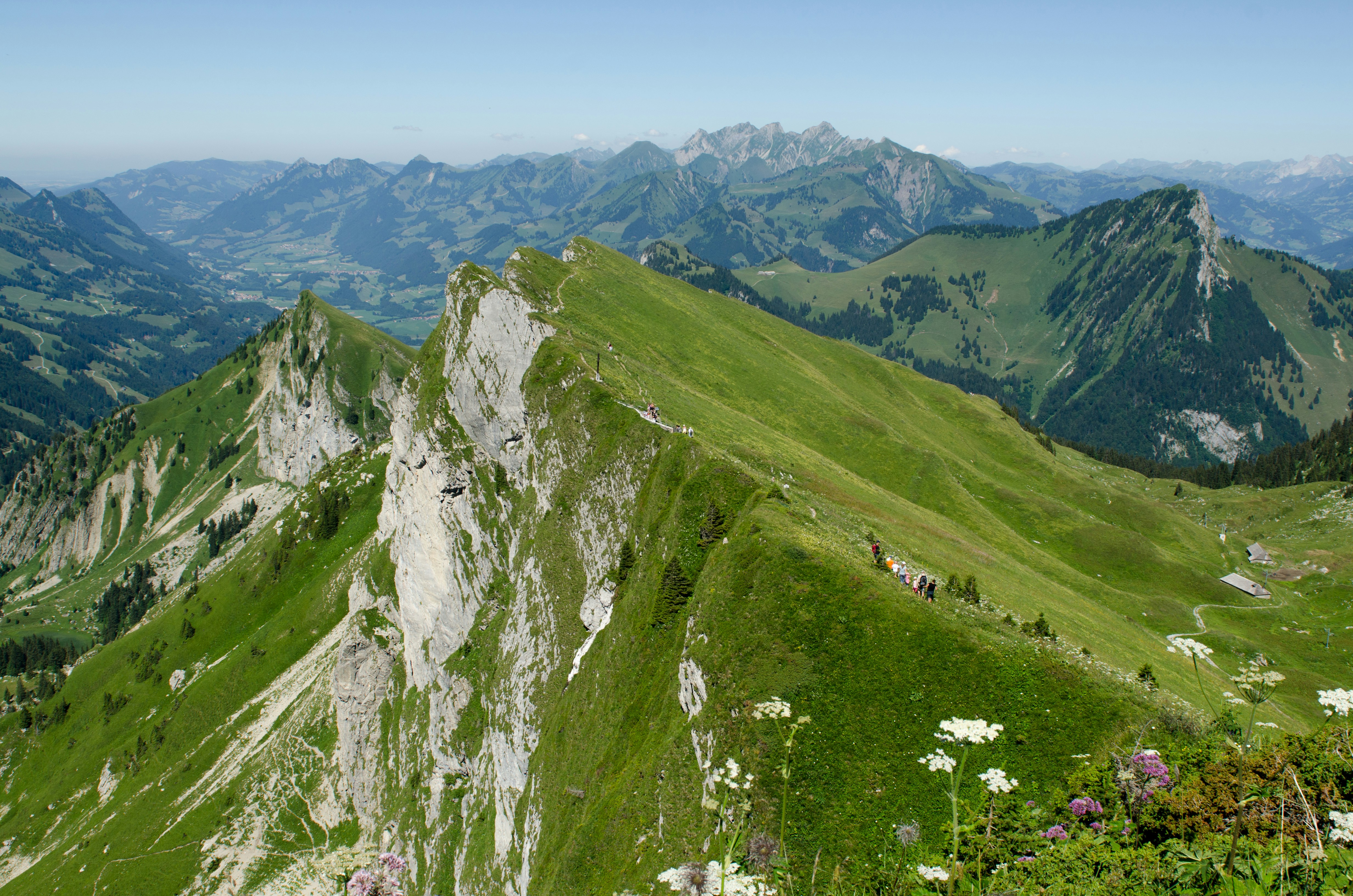 Alpine Mountain Ridge Hiking Landscape