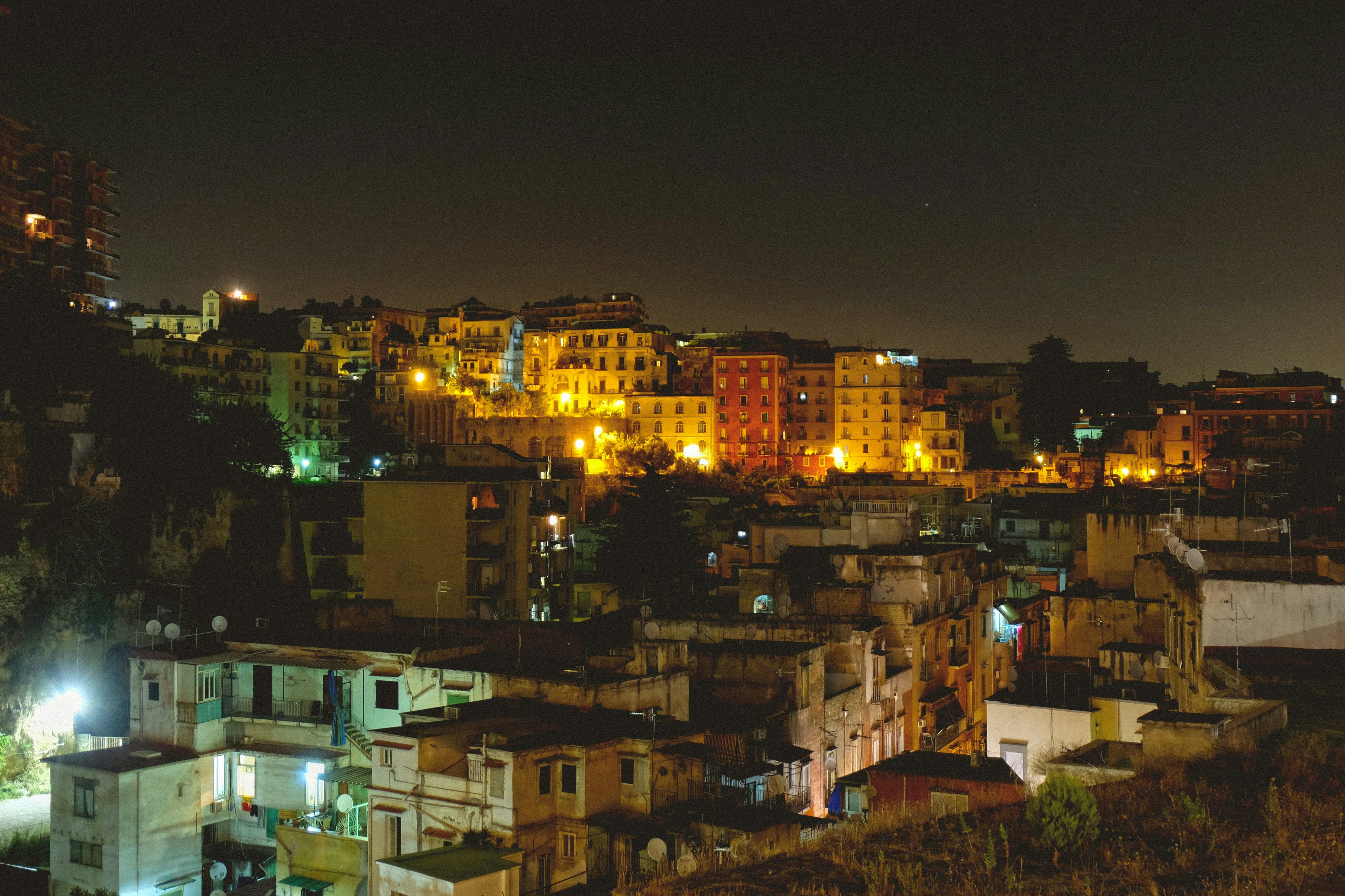 Hillside City Night View
