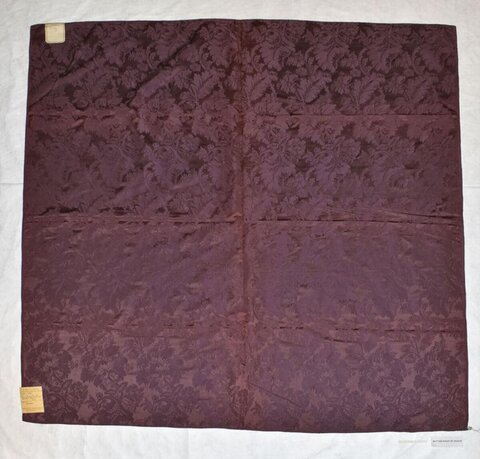 Dark Purple Damask Fabric Sample
