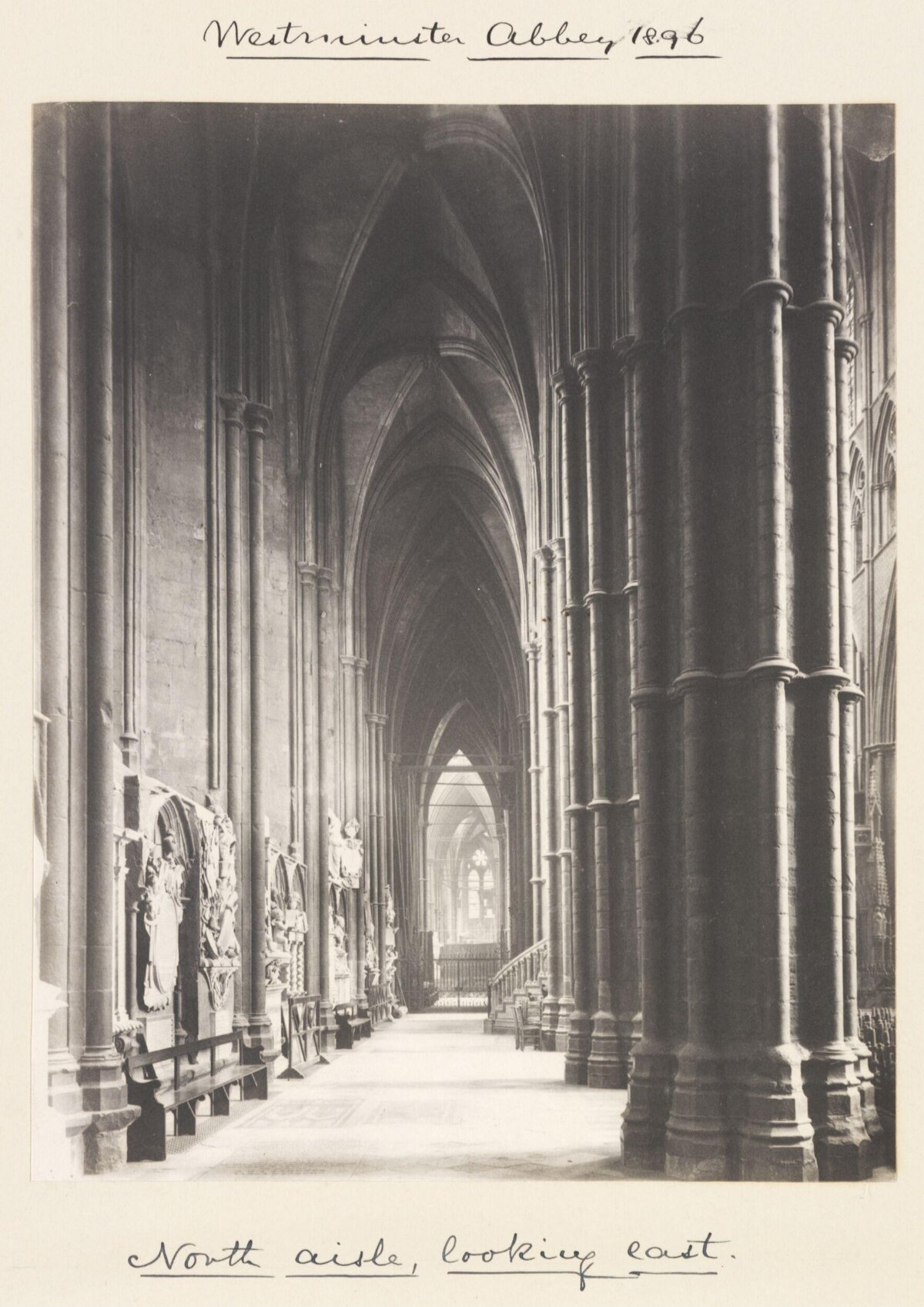 1896 Westminster Abbey North Aisle