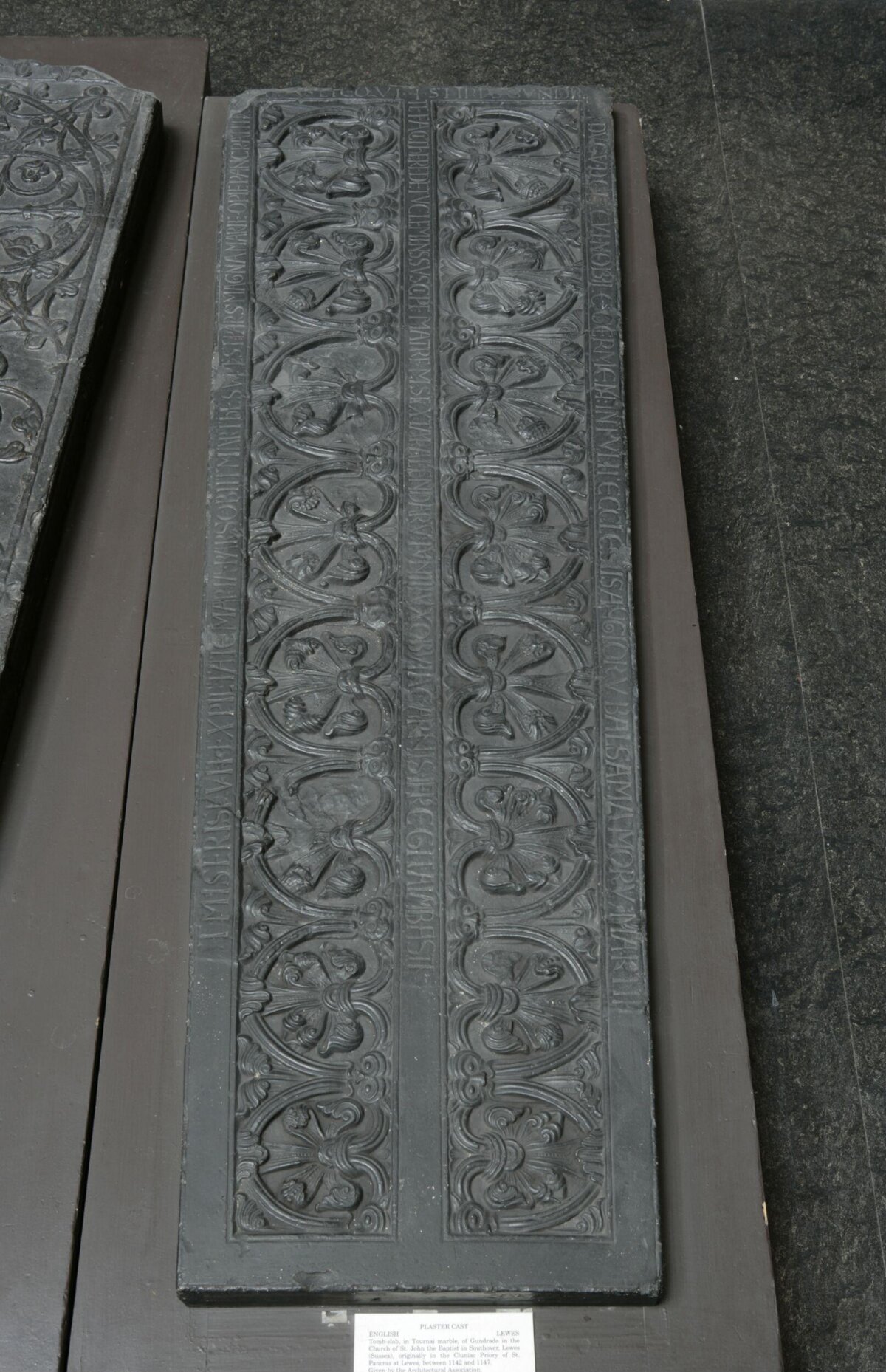 Carved Medieval Grave Slab Cast