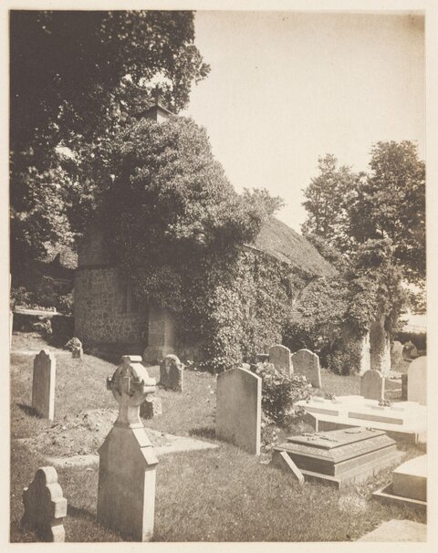 Old Churchyard with Ivy-Covered Chapel