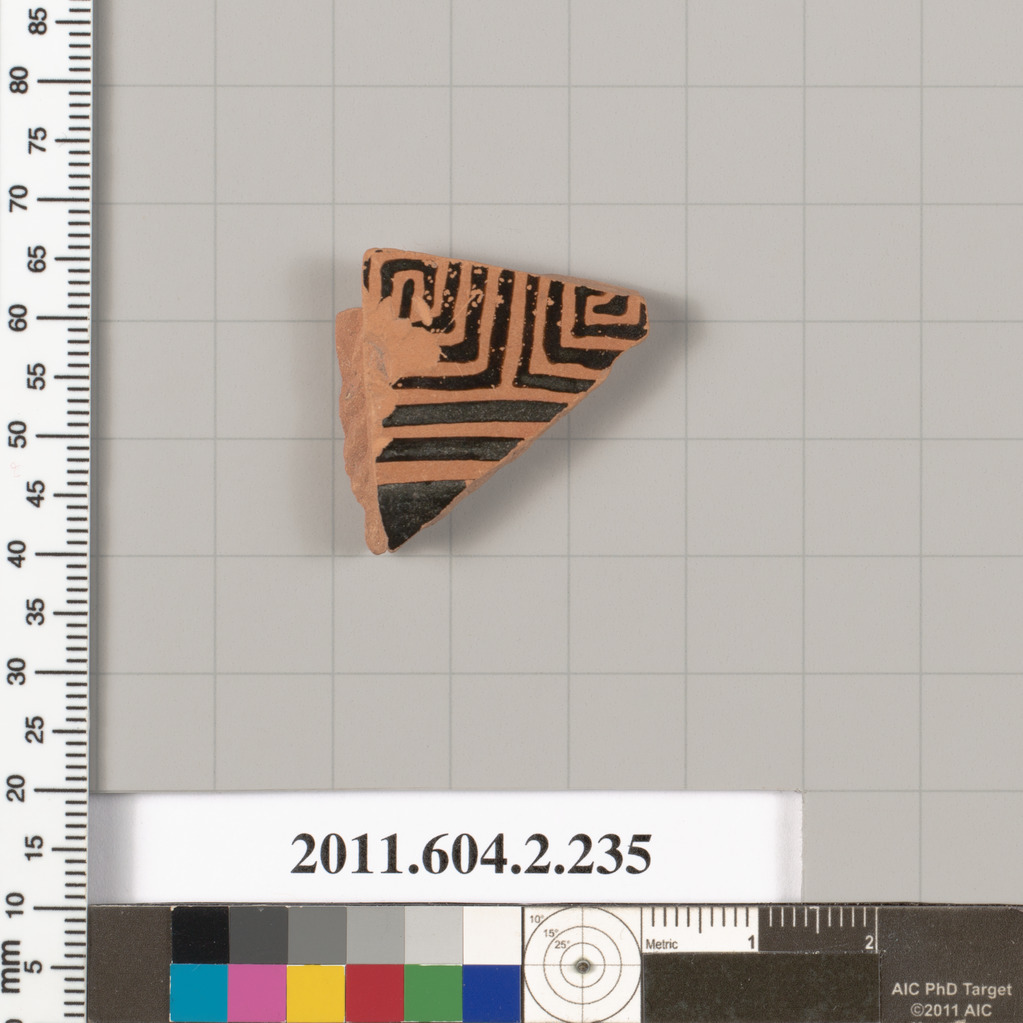 Ancient Painted Pottery Fragment