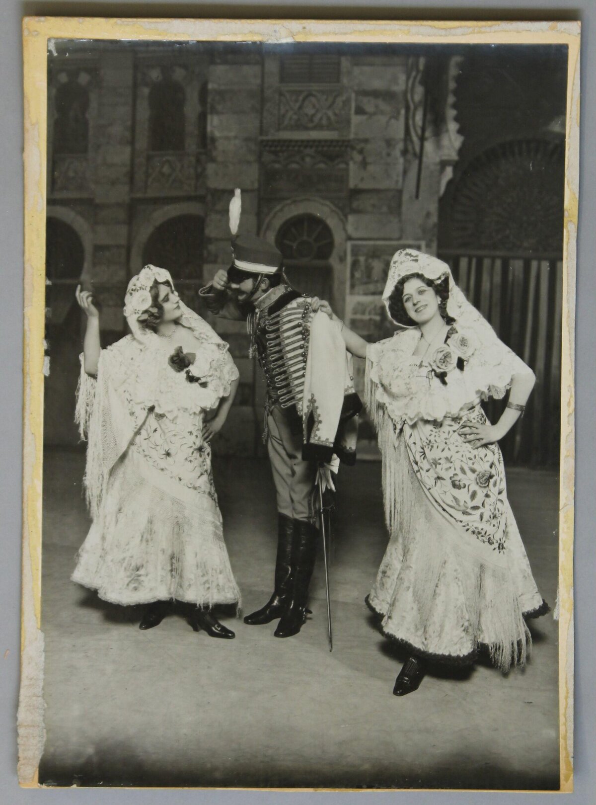 Vintage Theatrical Stage Performance Photo