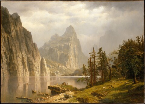 Mountain Lake Landscape Painting