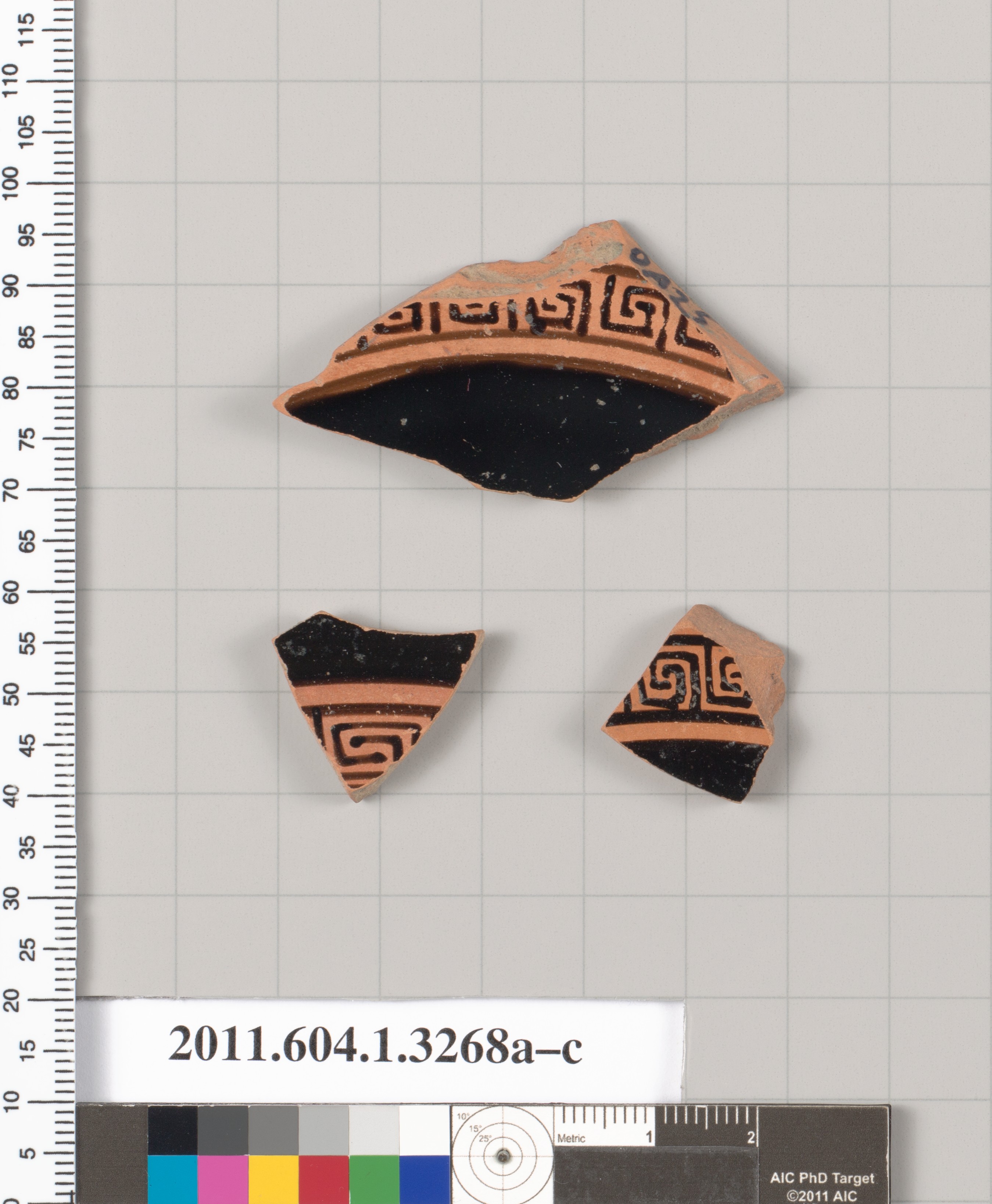 Three Ancient Pottery Fragments