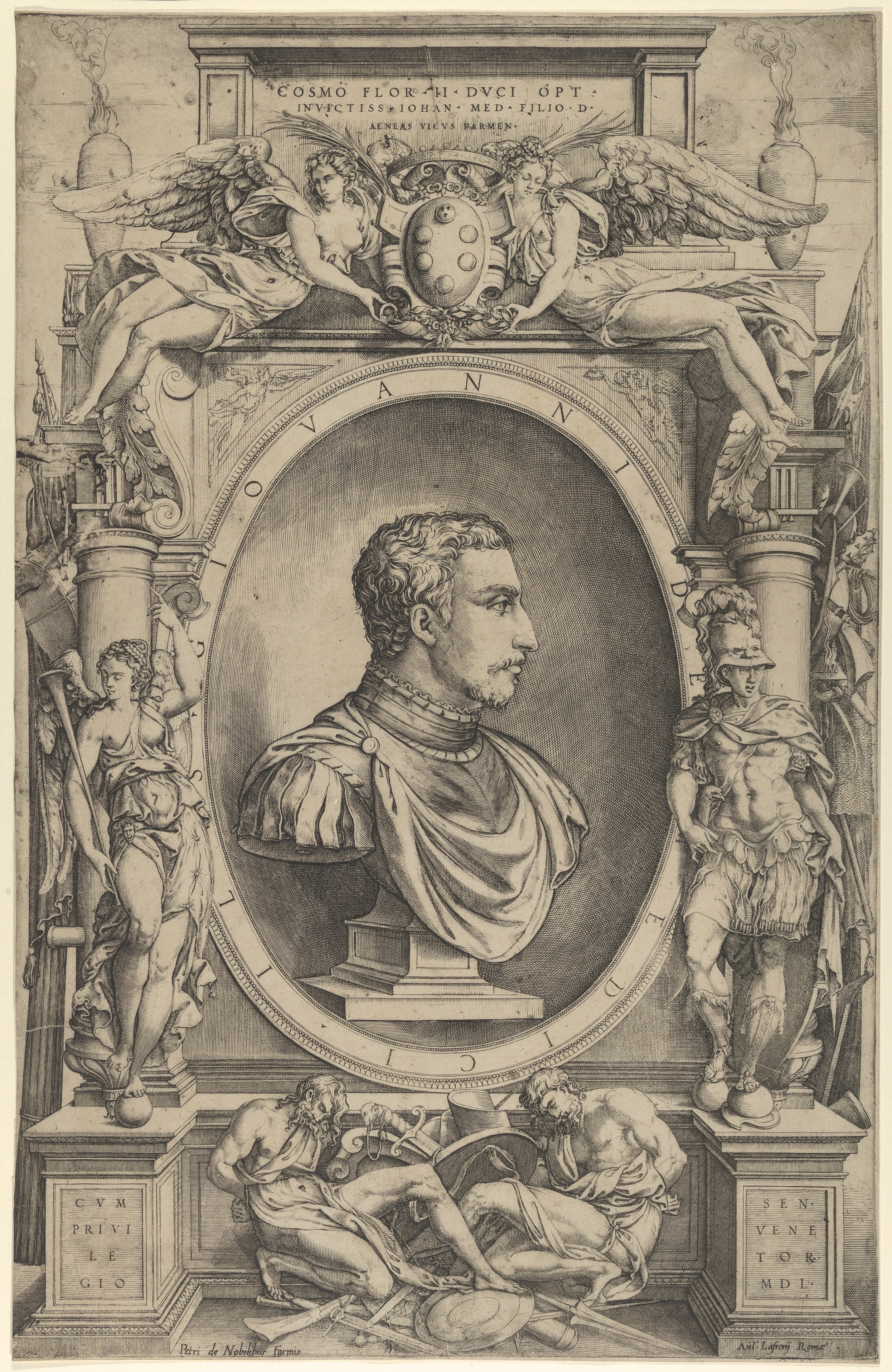 Engraved Portrait of Cosimo de Medici