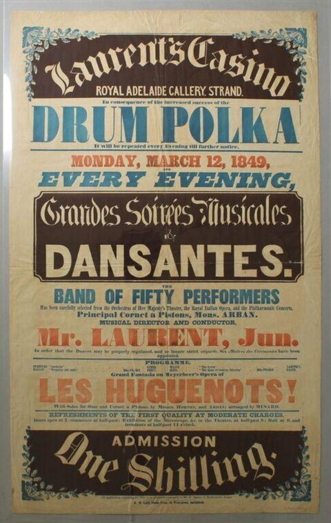 1849 Vintage Musical Event Poster