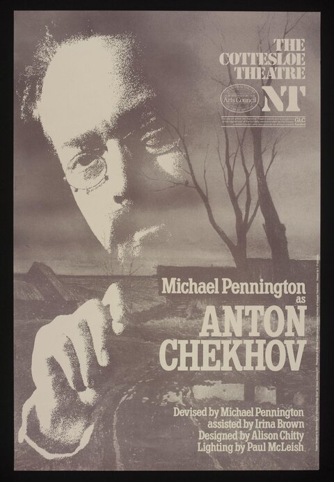 Anton Chekhov Play Theatre Poster