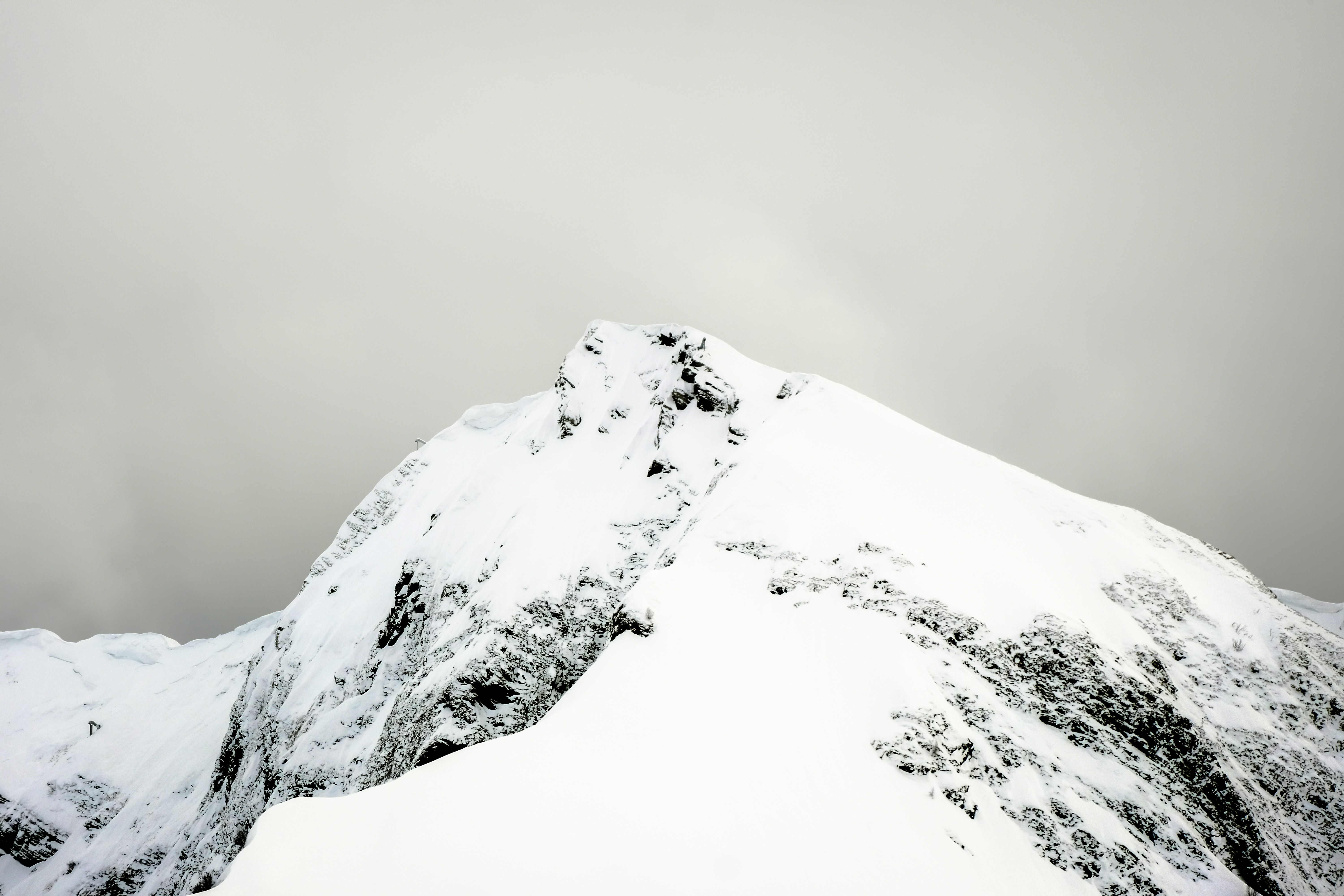 Snow-Covered Mountain Peak