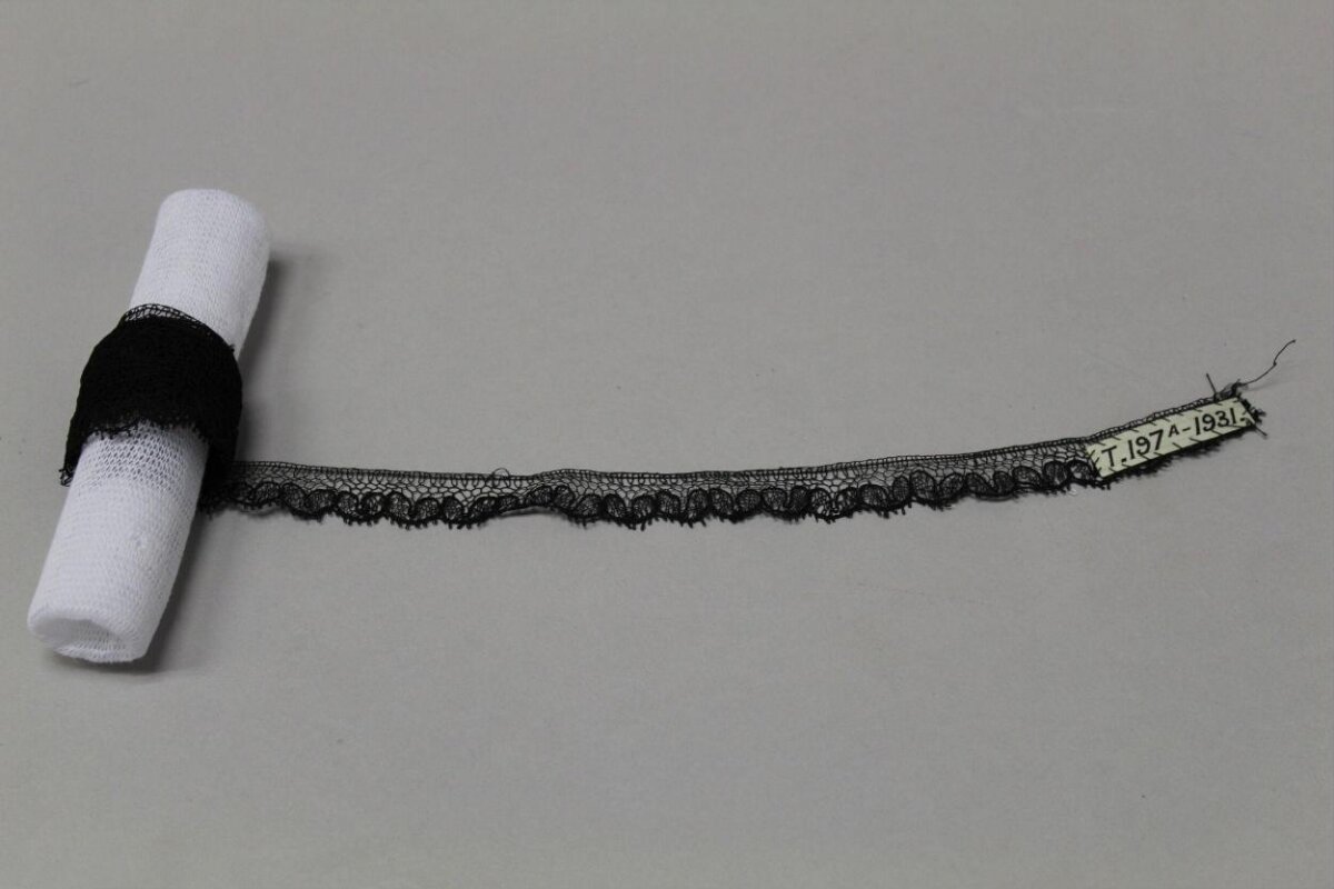 Black Lace Trim with Collection Label