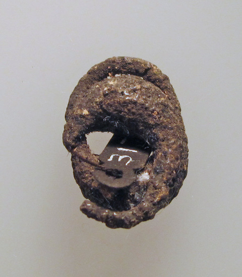 Ancient Corroded Iron Buckle Artifact