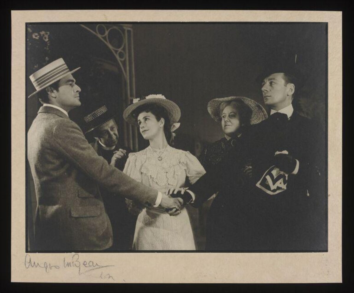 Vintage Stage Play Scene Photo