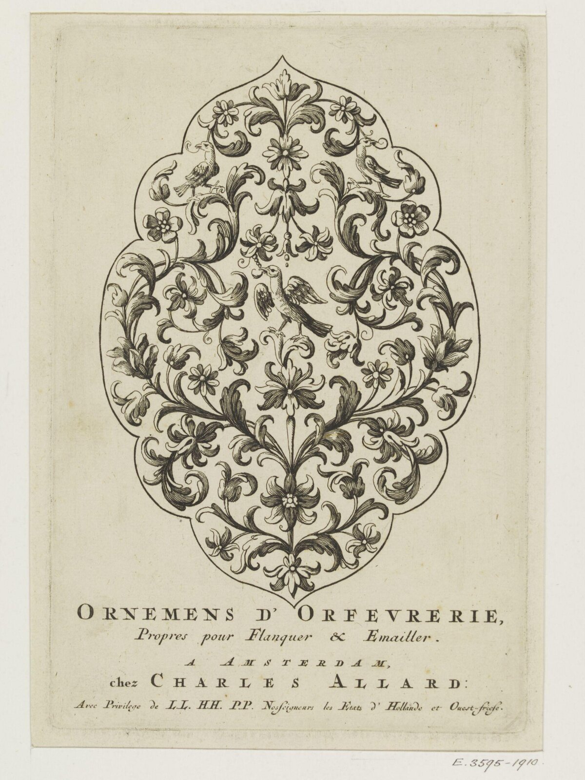 Antique Goldsmith Ornament Engraving