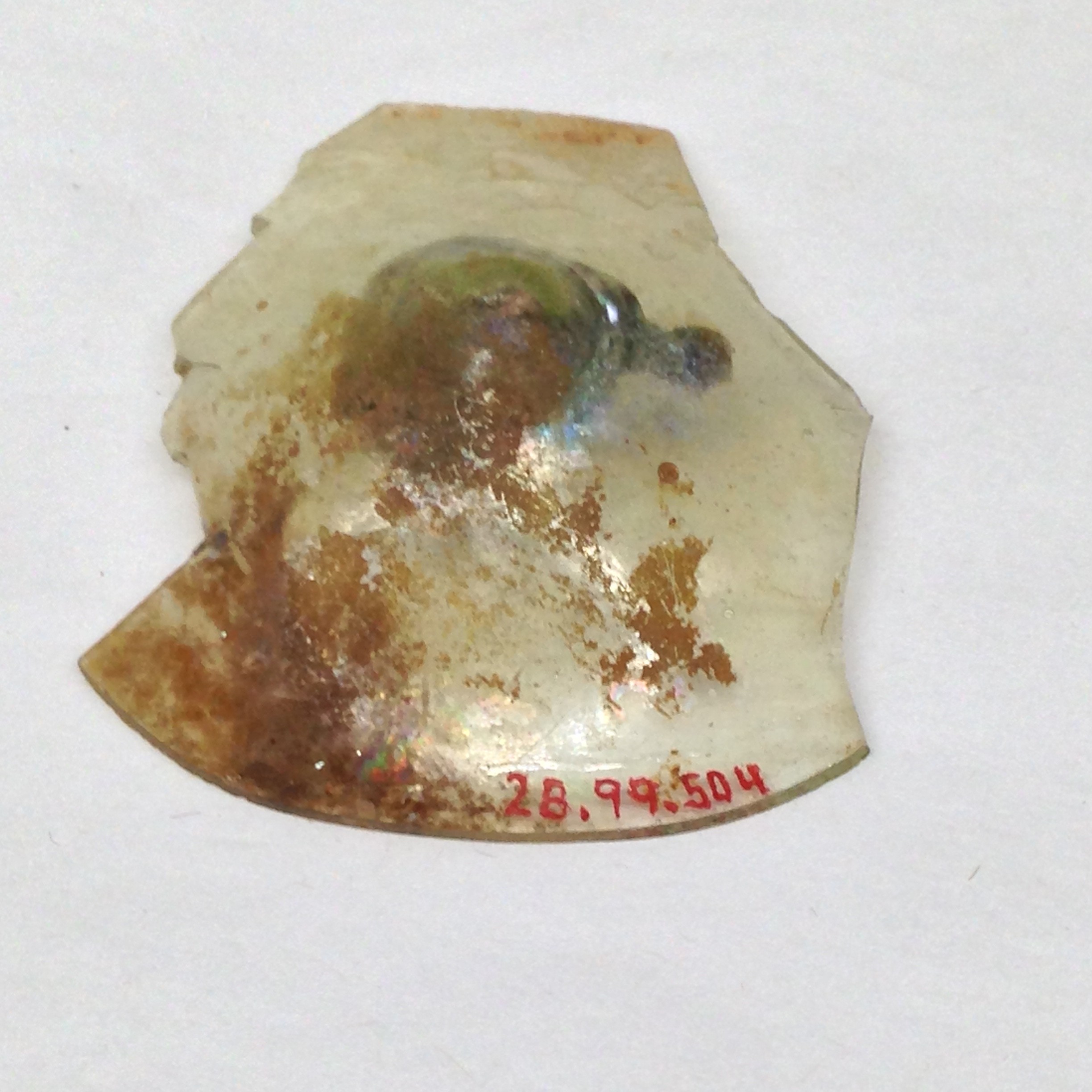 Ancient Glass Fragment Artifact
