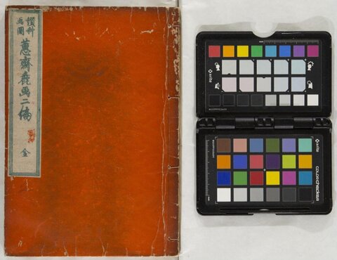Old Book Cover and Color Checker