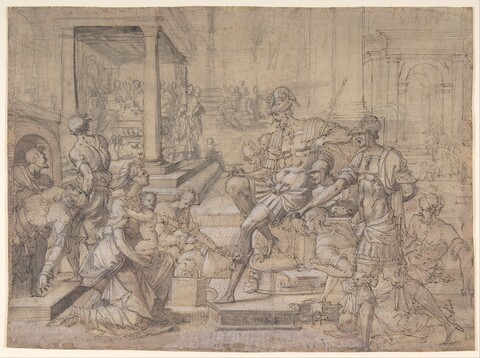 Renaissance Historical Scene Sketch