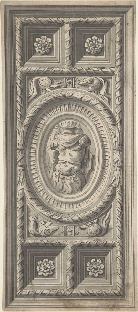 Design Drawing of Ornamented Panel